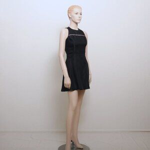 Jessica McClintock Diamond Embellished Sleeveless Mini Dress